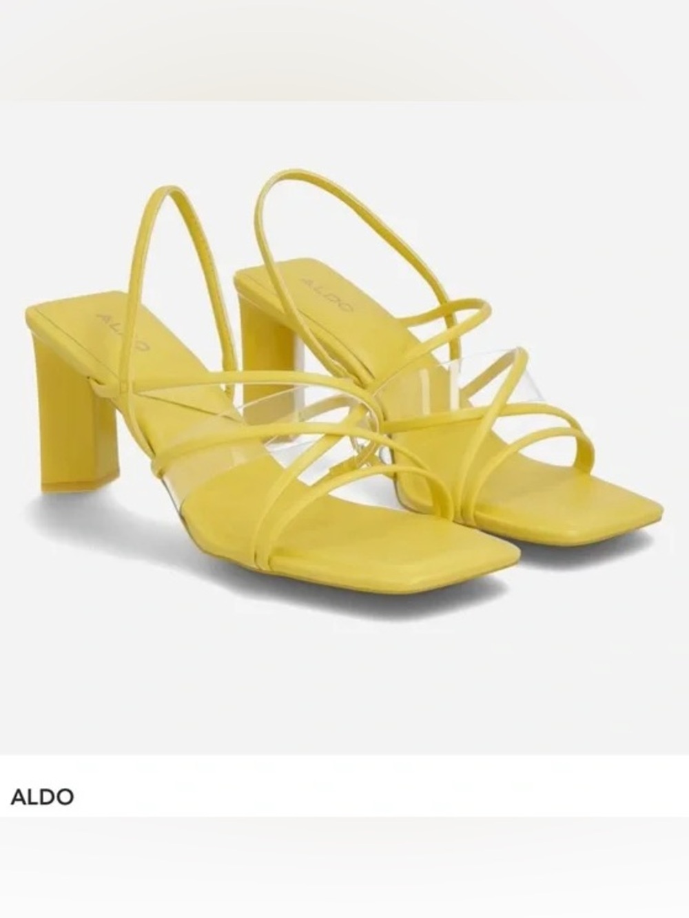 ALDO Lime Jennifer Strappy Heels